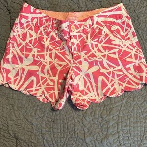 Lilly Pulitzer Buttercup “Hotty Pink Light My Fire” High Waist Shorts